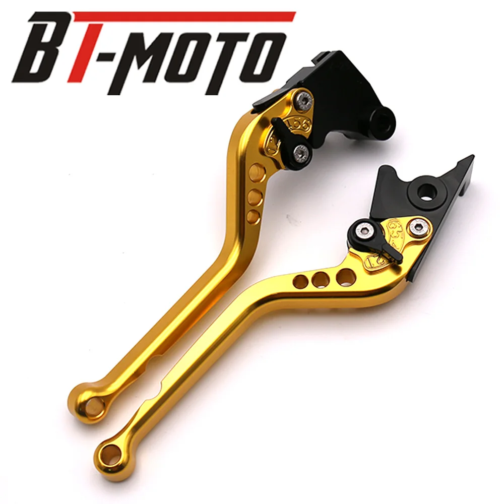 MT07 MT09 ЧПУ Короткие/Длинные сцепные рычаги для Yamaha FZ1 фазер FZ6R FZ8 XJ6 FZ6 MT-07 09 FZ-09 XSR700 XSR900 - Цвет: long gold