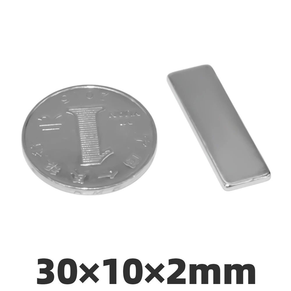 Aidiy 3/5/10/20/50 шт 30x10x2 мм неодимовые магниты супер сильный прямоугольный мощный магнит на блочном квадратном 30*10*2 мм