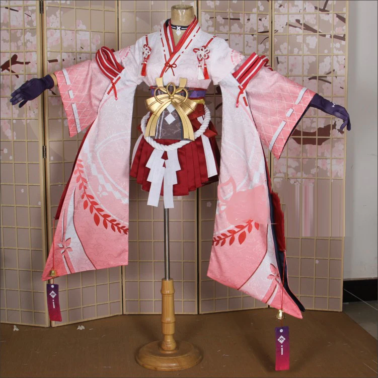 Индивидуальный размер Onmyoji демонический нож девушка Yoto Hime Youtouhime костюм кимоно для косплея платье wafuku Униформа аниме одежда костюмы COS