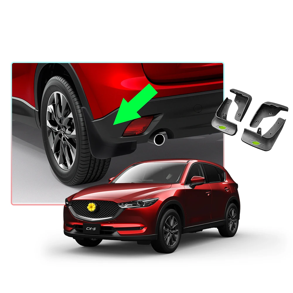 

LFOTPP Car Mud Flaps Fenders For Mazda CX-5 2017 2018 2019,Auto Wheel Front Rear Mudguard Splash Protective Guards Baffle