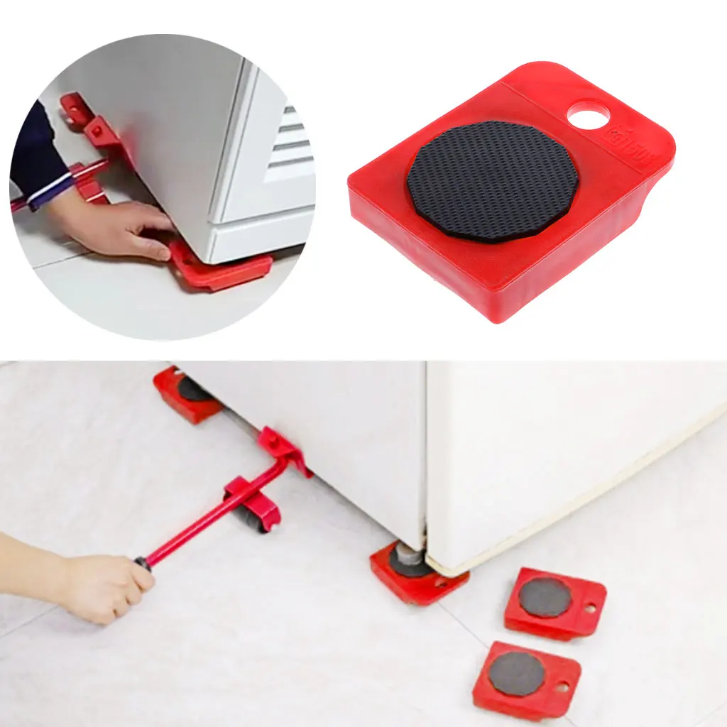 Furniture Movers 4 Pcs Moves Furniture Tool Transport Shifter Moving Wheel Slider Remover Roller Heavy