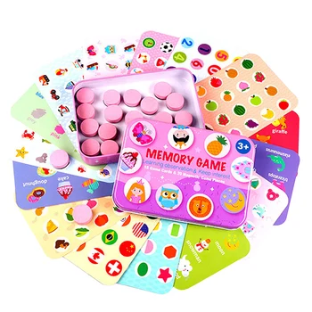 

Kids party game Wooden Memory Match Stick Chess Game Fun Block Board Game Educational Color Cognitive Ability Toy for Children