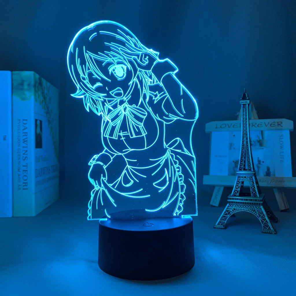 

Acrylic Led Light Anime Sword Art Online Lisbeth Figure for Bedroom Decor Nightlight Birthday Gift Room Led 3d Lamp Manga SAO