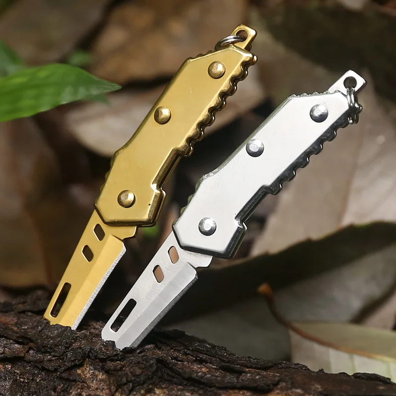 

2020 B-2 Bomber Nano Blade Utility Multi Pocket Knife Mini Key Chain Tactical EDC Survival Camping Outdoor Knife Tools Repair