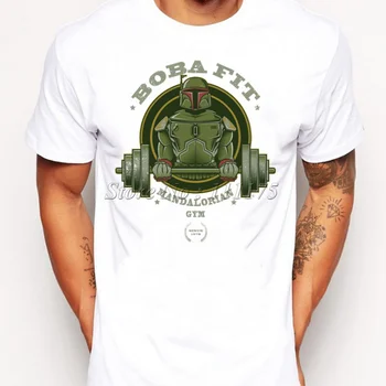 

2019 Boba Fit Mandalorian Printed T-Shirt For Men Boy Novelty Men's Hipster T shirt Tops Fashion Tees