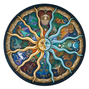 

500 Pieces Zodiac Horoscope Puzzle Landscape Puzzle Toys Collection Diy Constellation Jigsaw Paper Puzzles Home Decoration Toy