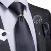 Новый дизайнерский мужской галстук роскошные свадебные галстуки 8 см для шелка жаккардовый тканый мужской галстук кольцо-брошь запонки наб... ► Фото 3/6