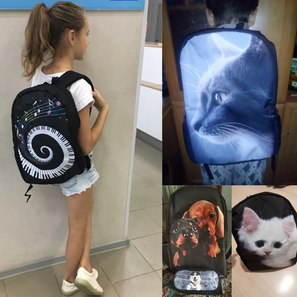 School Bags For Teenage Girls Boys Tennis/Volleyball/Billiards/ Blazing Golf Boll 3D Print Ball On Fire Water Series