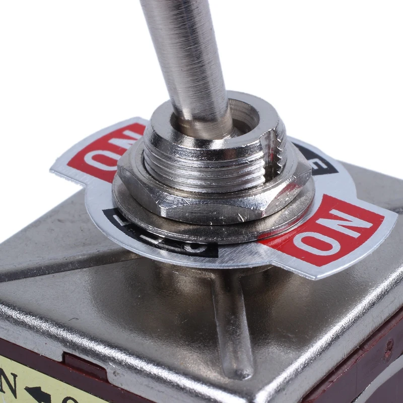 AC 380V 10A ON/OFF/ON 3 Positions 12 Pin Latching Toggle Switch 4PDT