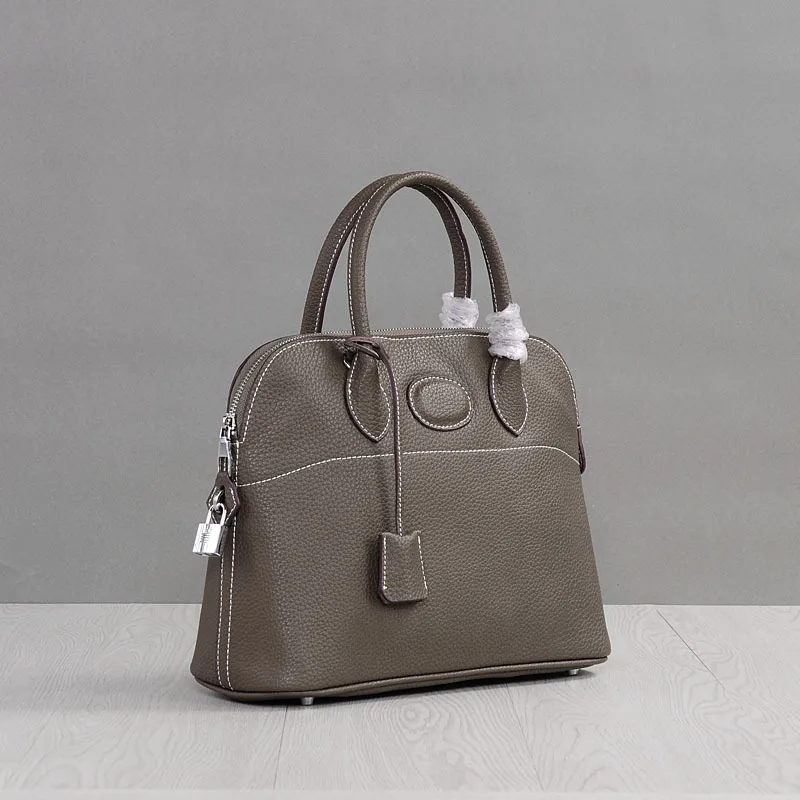 

TOPEST Original Edition Cowhide Single Shoulder Crossbody Ladies Handbag Shell Package Woman Package Hand Bag