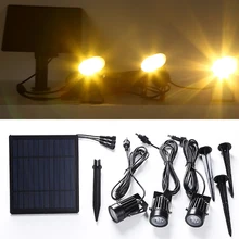 Солнечный светильник s на открытом воздухе, светодиодный солнечный Мощность пейзаж Точечный светильник, настенный светильник с 2-в-1 Водонепроницаемый для Двор Сад Патио газон