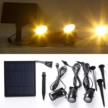 

Solar Spotlights Outdoor, LED Solar Power Landscape Spot Light, Wall Lights 2-in-1 Waterproof for Yard Garden Path Patio Lawn