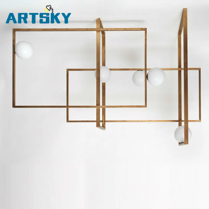 

Modern Personality Irregular Polished Copper Art Light for Kitchen Dining Room Study Decoration Lighting