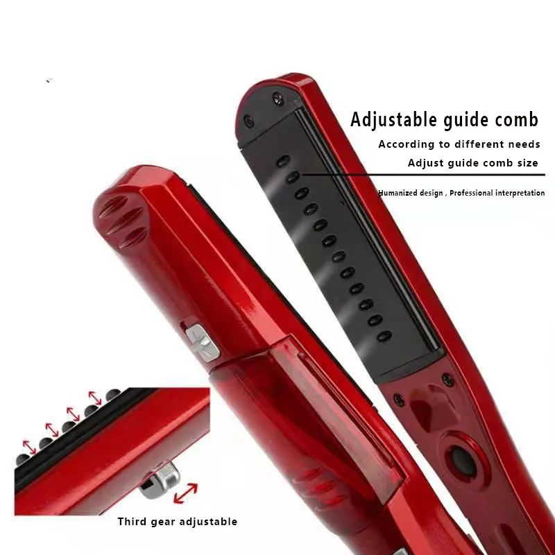 Steam Hair Straightener Ceramic Vapor Infrared Heating Flat Iron Curler Pod Hair Straightening Iron LCD Display Hair  Styler Too 3