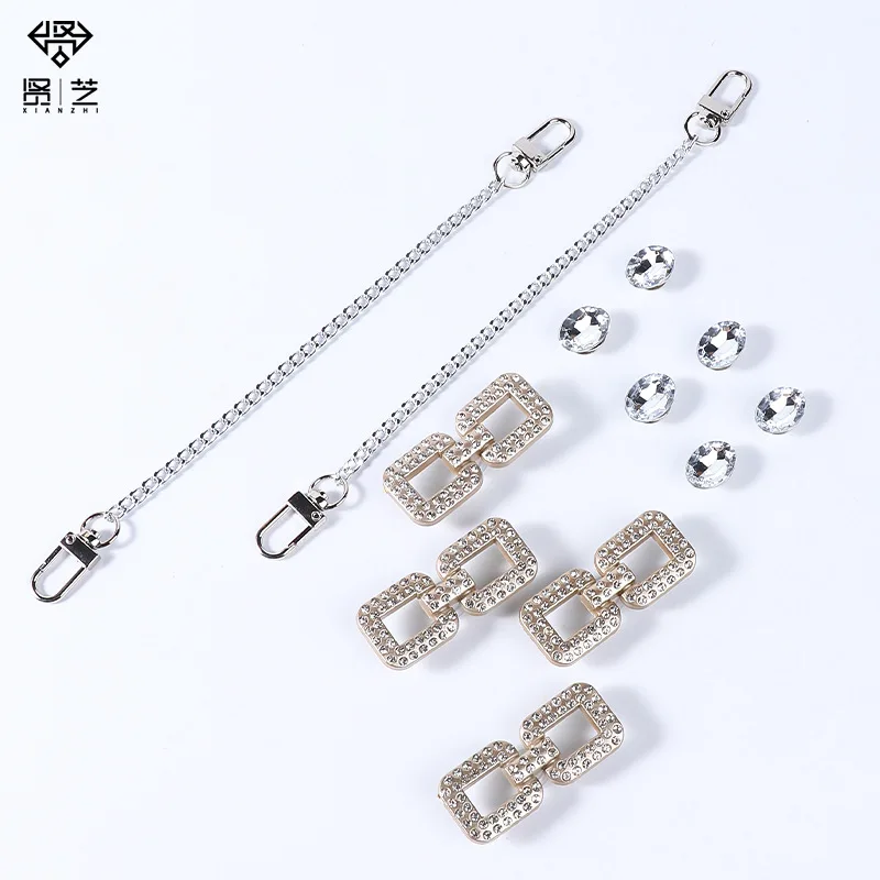 Brand New Luxury Alloy Rhinestone Croc Charms Designer DIY Shoe