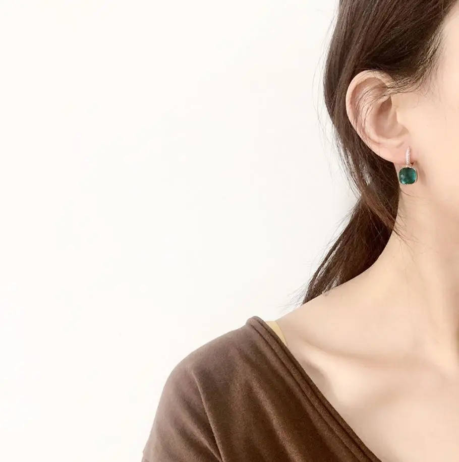 Drop Earrings 22 Colors Crystal Candy Water Droplets Style Earrings 3 Gold Color Drop Earring For Women Fashion Jewelry