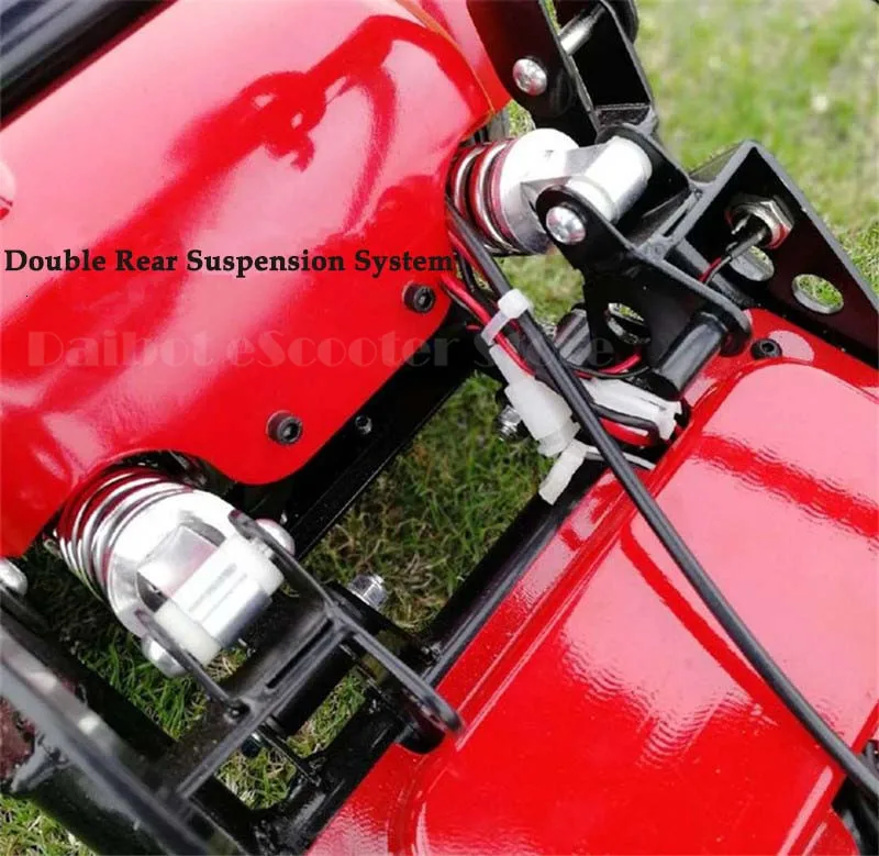 Daibot Electric Elderly Scooter 4 Wheels Electric Scooters 10 Inch 500W Foldable Electric Scooter For Disabled BlueBlackRed (16)