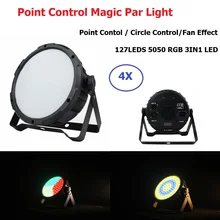 127Pcs 5050 LED Lamp Beads DMX 512 Control Dj LED Par Light RGB 3IN1 Flat Par LED DMX 512 Disco Light Dj Equipment Point Control chauvet dj dmx3p10ft dmx cable