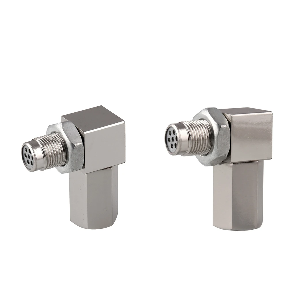 90 Deg Sensor Spacer Engine Light Check Bung Mini Catalytic Converter 2x