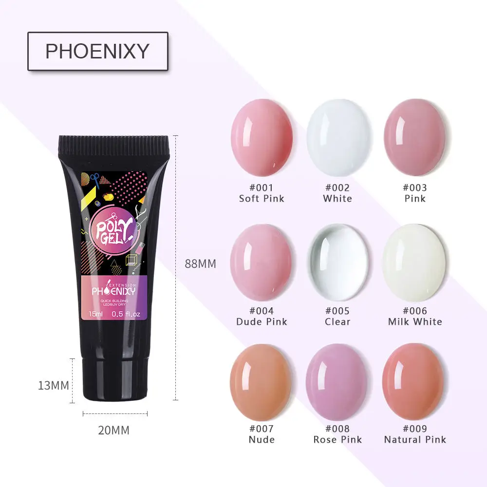 Online Nagel Set Polygel Nagel Kit 48W Nagel Lampe Fest Jelly Builder Gel Elektrische Maniküre Voll Nail art Werkzeug Verlängerung kit Maniküre Set