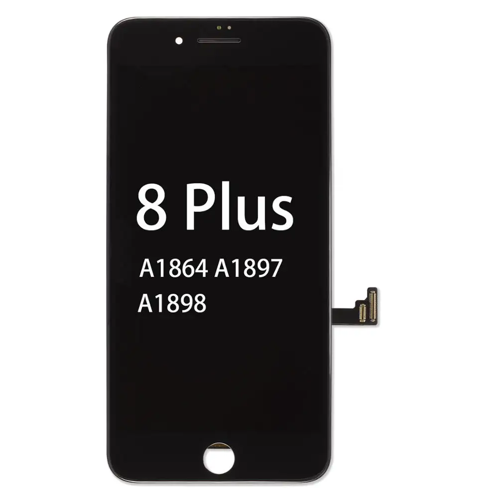 Черный/белый ЖК-дисплей для iPhone 7 A1660 A1778 A1779 дисплей 3D сенсорный дигитайзер сборка без битых пикселей экран для Apple 7 - Цвет: 8 Plus-Black