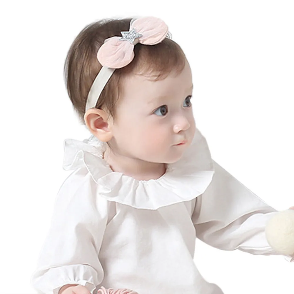 Baby Headwear Girls Princess Bowknot Sequins Headband Newborn Toddler Kid Baby Hair Accessories Girls Bow Turban Bab