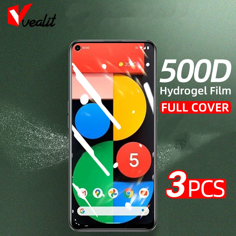 1-3 шт. Гидрогелевая пленка для Google Pixel 5 4 3 Защита экрана 6 Pro 3A 3XL 4XL 5XL 4A не стеклянная