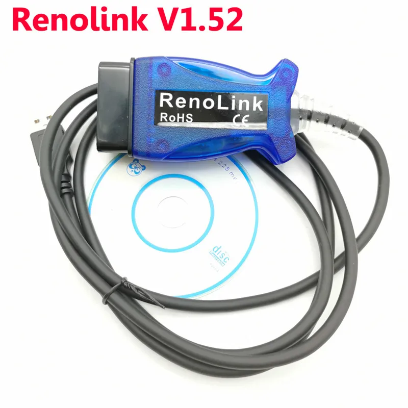Профессиональный RENOLINK V1.52 ЭБУ программист лучший Renolink OBD2 для Renault ключ программист инструмент версия 1,52 - Цвет: Renolink OBD2
