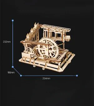 3D DIY деревянный Заводной механизм привод локомотив головоломка модель строительные игрушки хобби подарок для детей и взрослых - Цвет: Розовый