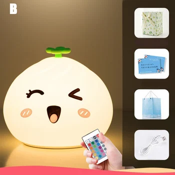 

Soft Silicone Lights Cute Shape Pattern Lights for Girlfriend Seven Colors Light JS22