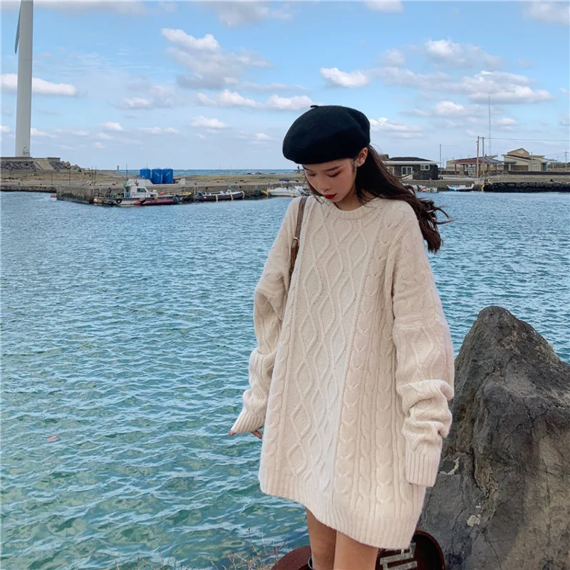 Pullover Oversized Knitted Sweater Women Befree Harajuku Pull Femme Jumper Sueter Mujer Truien Dames Autumn Streetwear Korean Pullover Oversized Knitted Sweater Women Befree Harajuku Pull Femme Jumper Sueter Mujer Truien Dames Autumn Streetwear Korean