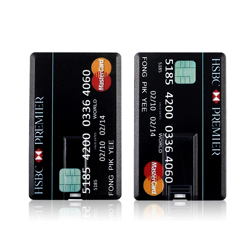 USB Flash Drive USB Flash Drive High Speed Bank Credit Card Pen Drive 4GB 8GB 16GB 32GB 64GB 128GB