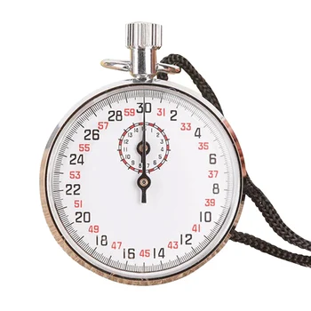 

Sports Stop Watch Mechanical Stopwatch 1/10s with Watch Case SXJ504 Metal Case Fashionable Dial Wristwatch Present