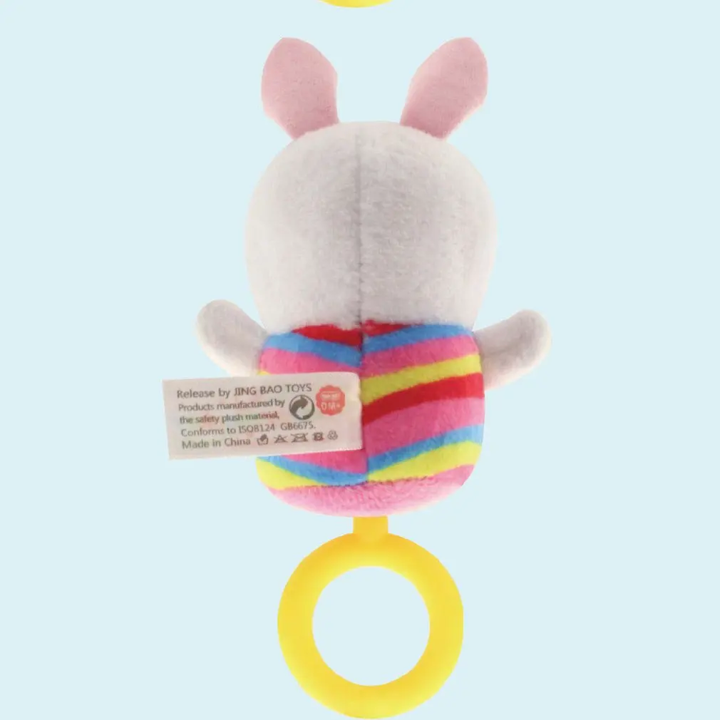 Baby Rattle Plush Toy Marine Animal car pendant Crib Bed Hanging Animal Teether Interaction Colorful Fun Early Educational Dolls