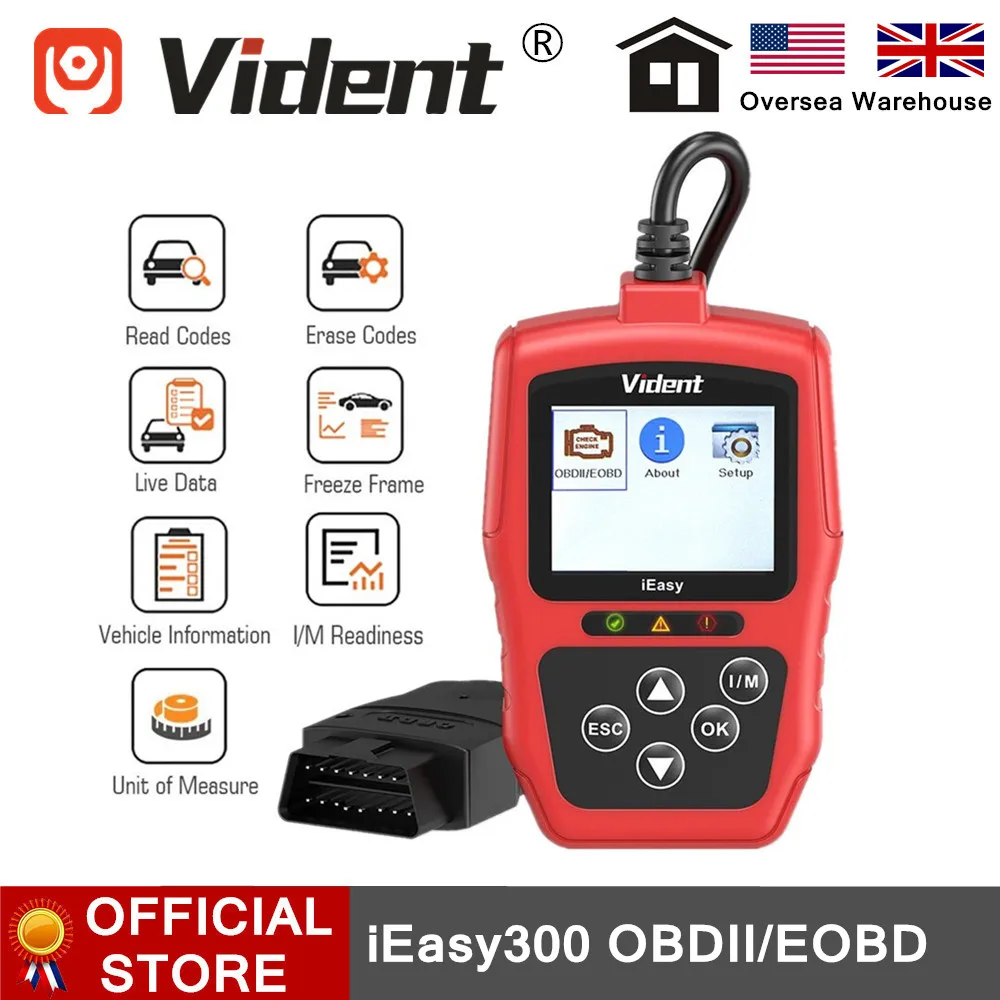 Считыватель кодов VIDENT iEasy300 CAN OBDII/EOBD обновление онлайн|Считыватели и сканеры| |