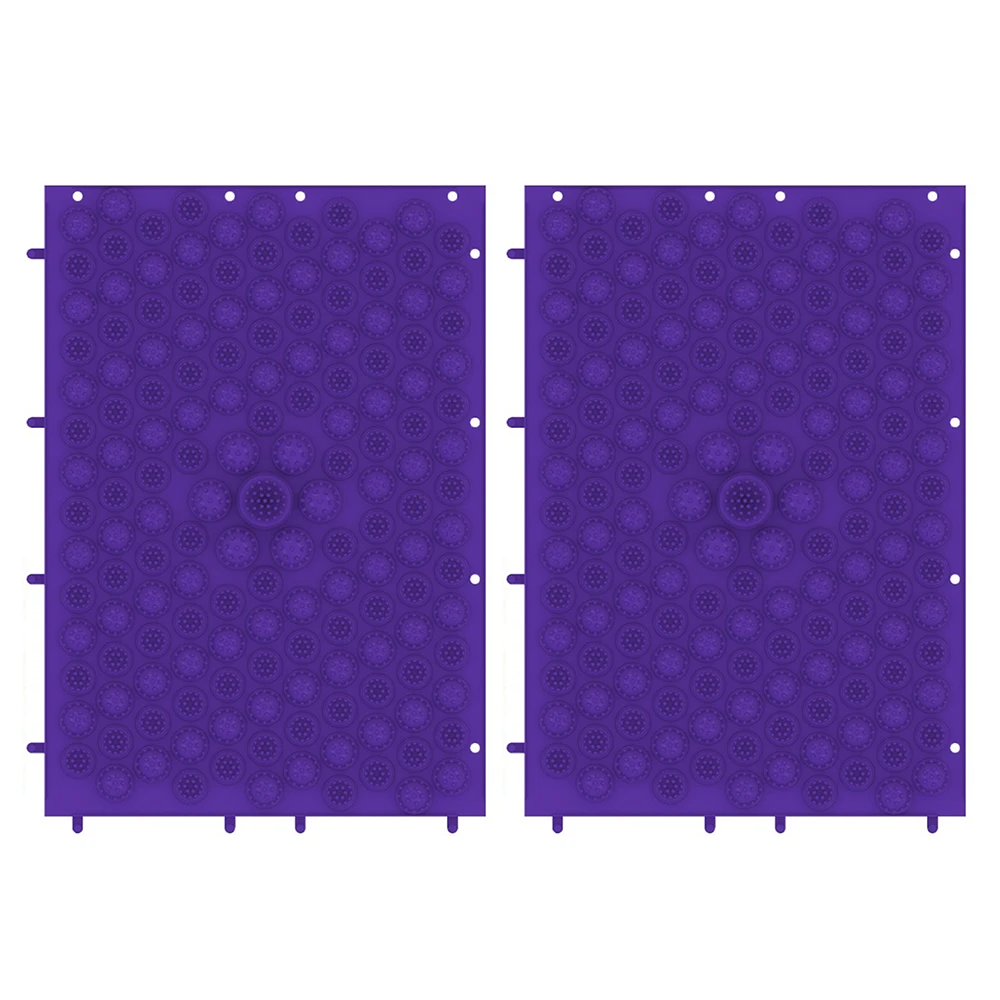 Purple 2PCS Acupressure Mats Exercise Mats Health Care Acupuncture Circulation Reflexology - Цвет: Purple