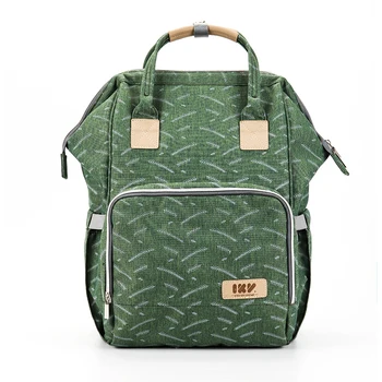 

Multi-function Waterproof Large Capacity Baby Diaper Bag Unisex Green