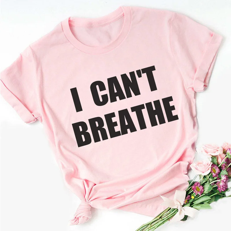 BLACK LIVES MATTER Alphabet Print Pink T-shirt Women New Summer Short Sleeve Fashion Lady Tops T Shirt Ladies Female Tee Tshirt