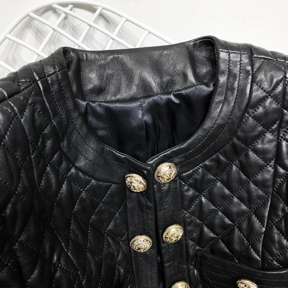 YOLOAgain Женская куртка из натуральной кожи, Женская двубортная куртка из натуральной кожи