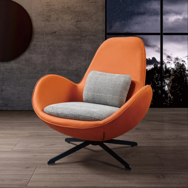 

Songlan eggshell chair single sofa chair balcony living room lounge chair