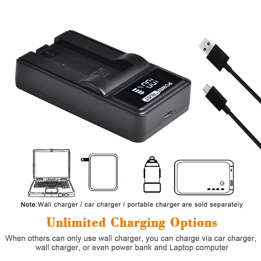 PowerTrust 3,7 V 950mAH NP-50 NP 50 NP50 литий-ионный аккумулятор и светодиодный зарядное устройство для Casio Exilim EX-V7, EX-V7R, EX-V8, EX-V8SR батареи