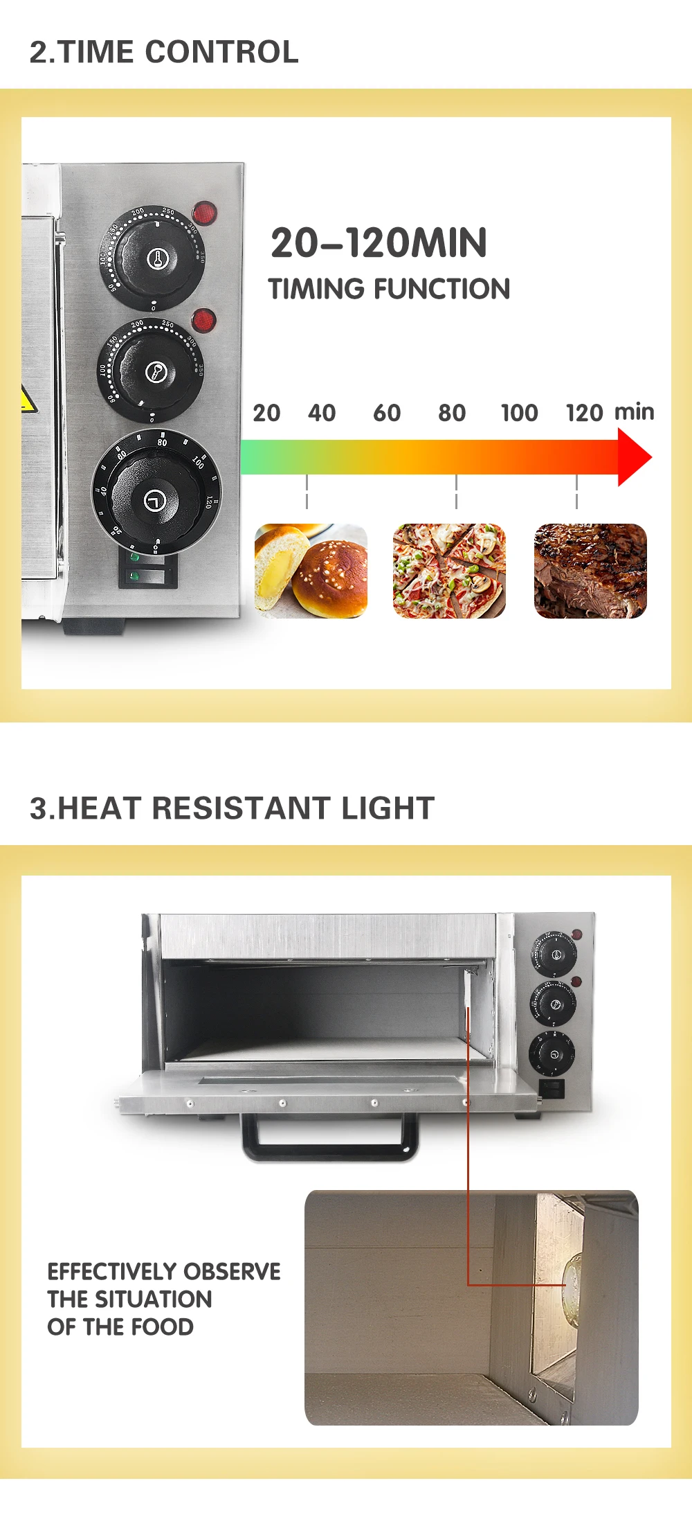 ITOP 220 В электрическая печь для пиццы, жареная курица, пицца, плита для коммерческого использования, Кухонная машина для выпечки