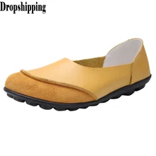 Для женщин большой Размеры однотонные Цвет мягкий Женские туфли-лодочки подошва; удобная обувь из натуральной кожи; Женская обувь в ретро-стиле; обувь для медсестры; балетки# ZB