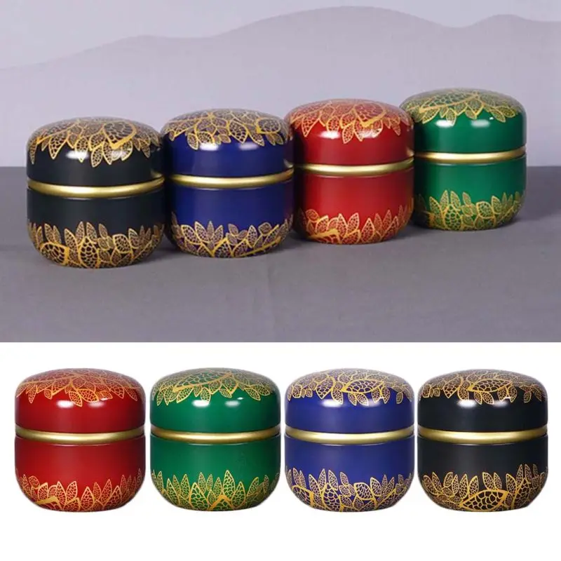 Mini Tin Tea Coffee Candy Storage Box Round Case Wedding Party Favor Container
