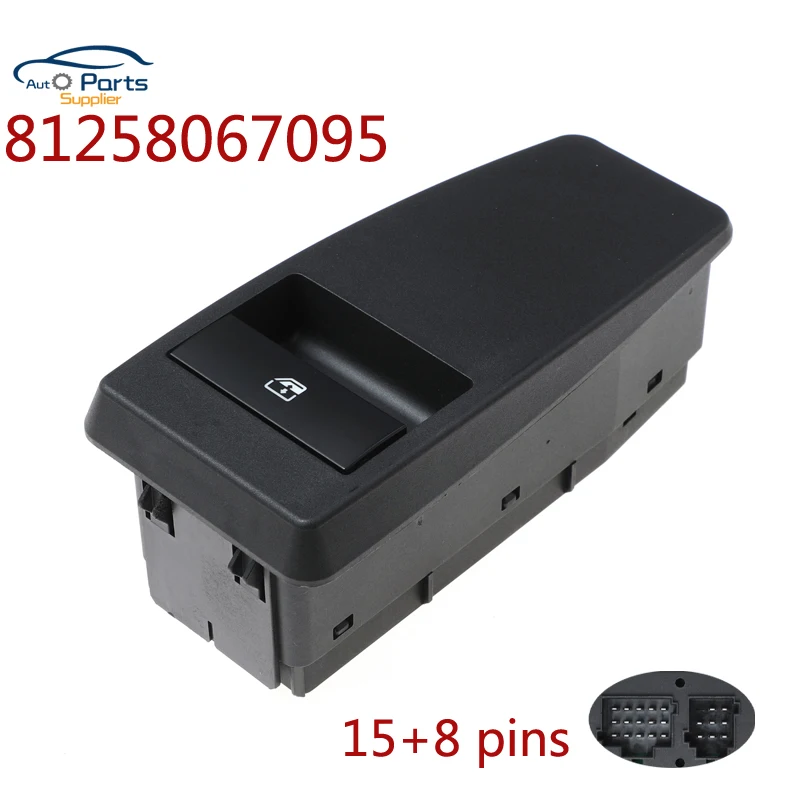 

81258067095 Power Window Control Switch Truck parts For MAN TGX TGS TGL TGM 15+8 pins