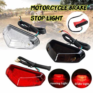 Image 1 - Universal DC 12V RED 12 LED Motorcycle Motorbike ATV Dirt Bike Brake Stop Running Tail Light Signal Indicators