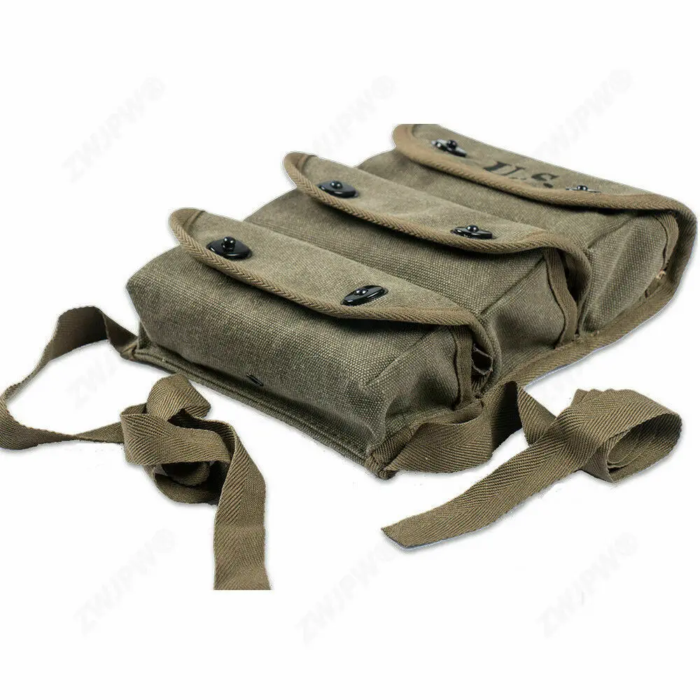 tomwang2012. WW2 WWII US Military Army Marine 3 Pocket Grenade Ammo Pouch War Reenactments
