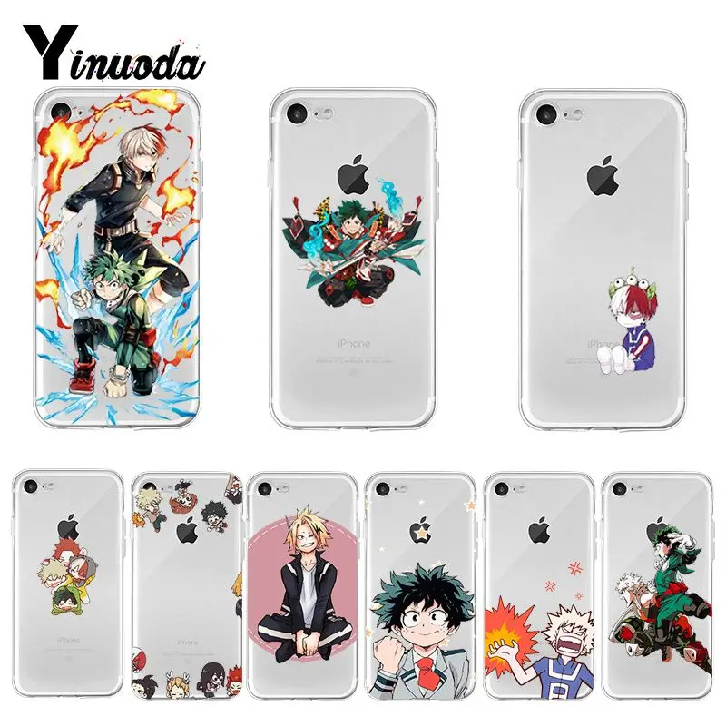 

Yinuoda my hero academia 2018 Colored Drawing phone Case for iPhone 8 7 6 6S Plus X XS max 10 5 5S SE XR Coque Shell