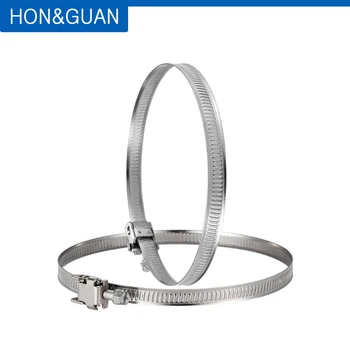 

2pcs 4inch 100mm Stainless Steel Hose Clamps Hose Clips Duct Clamp