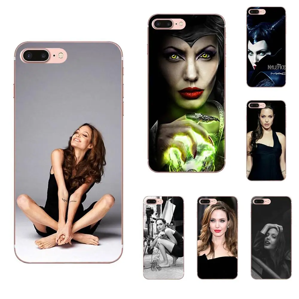 Для Xiao mi 3 4 4C 4i 5 5s 5X6 6X8 SE Pro Lite A1 Max x 2 Note мягкая защитная кожа Angelina Jolie Luxury | Мобильные
